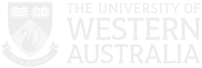 The University of Western Australia crest and wordmark
